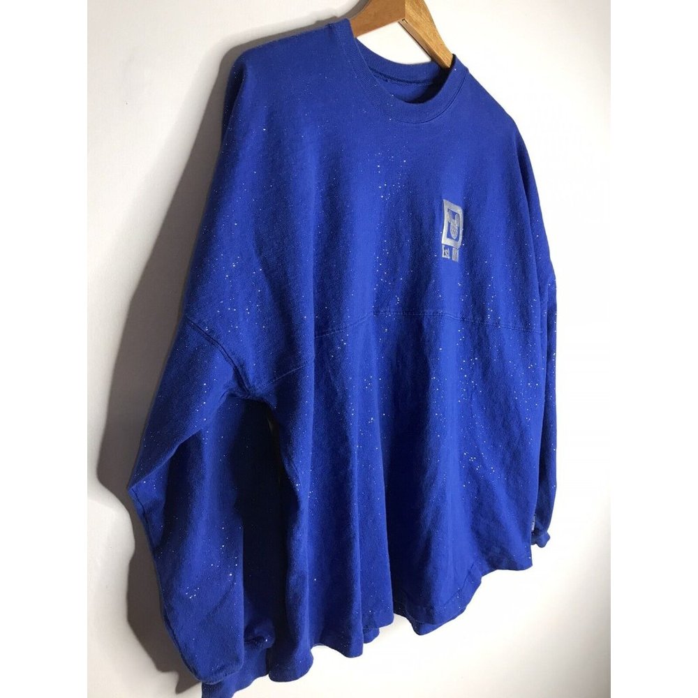 Walt Disney World Blue Sparkle Glitter Spirit Jersey Size XL - Picture 2 of 12